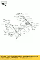 140910138286, Kawasaki, afdekking, zijkant, rechts, groen kvf750a6 kawasaki kvf 750 2006 2007 2008 2009 2010 2011, Nieuw