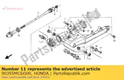 Ici, vous pouvez commander le écrou, pivot oscillant auprès de Honda , avec le numéro de pièce 90355MCSG00: