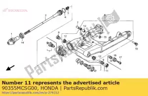 Honda 90355MCSG00 écrou, pivot oscillant - La partie au fond