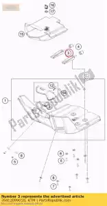 ktm 76412099010 soporte del motor trasero cpl. - Lado inferior