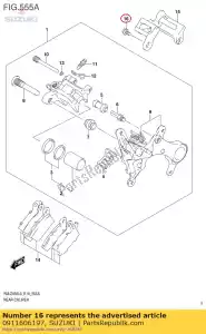 suzuki 0911606197 tornillo - Lado inferior