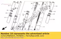 51421MBA003, Honda, caso comp., r. parte inferiore honda vt shadow aero c2 c black widow dc vt750c vt750c2 750 , Nuovo