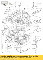 klem zr1000-a1 van Kawasaki, met onderdeel nummer 921710092, bestel je hier online: