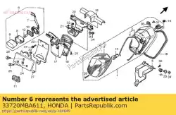 Aqui você pode pedir o montagem leve, licença (12v em Honda , com o número da peça 33720MBA611: