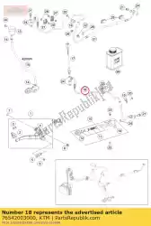 Aqui você pode pedir o mangueira de freio traseira master cyl. Em KTM , com o número da peça 76542003000: