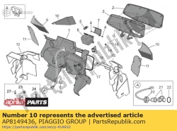 Aprilia AP8149436, Tampa do invólucro do filtro lh, OEM: Aprilia AP8149436