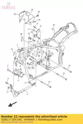 Ici, vous pouvez commander le couverture, côté 5 auprès de Yamaha , avec le numéro de pièce 3D82171E0100: