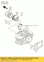 130010754, Kawasaki, motore a pistoni, std kawasaki klx  a klx110 110 , Nuovo