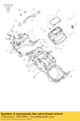 Ici, vous pouvez commander le pied en caoutchouc dia 14,22 x 7,1 auprès de Triumph , avec le numéro de pièce T3021161: