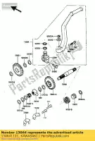 130641121, Kawasaki, d?wignia-assy-kick, peda? kl250-d2 kawasaki klr 250 1985 1986 1987 1988 1989 1990 1991 1992 1994, Nowy