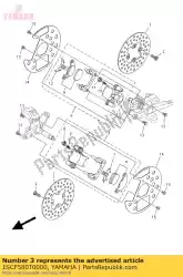 Aquí puede pedir conjunto de pinza (izquierda) de Yamaha , con el número de pieza 1SCF580T0000: