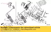 11338KJ9751, Honda, clipe, tubo de respiro honda  gl 1800 2001 2002 2003 2004 2005 2006 2007 2008 2009 2010 2012 2013 2017 2018 2019, Novo