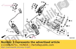 Qui puoi ordinare clip, tubo di sfiato da Honda , con numero parte 11338KJ9751: