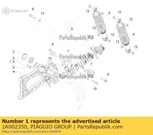Piaggio Group 1A002350 right suspension arm - Bottom side