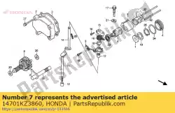 Aquí puede pedir válvula, l. Sub ex. De Honda , con el número de pieza 14701KZ3860: