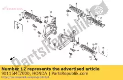 Ici, vous pouvez commander le boulon p. étape auprès de Honda , avec le numéro de pièce 90115ML7000: