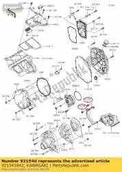 Qui puoi ordinare bullone, flangiato 6x12 da Kawasaki , con numero parte 921541842: