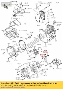 Kawasaki 921541842 bullone, flangiato 6x12 - Il fondo