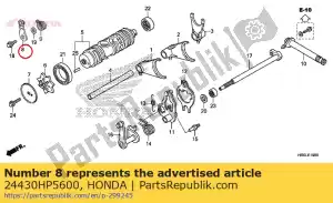 Honda 24430HP5600 stopper comp., gearshift - Bottom side