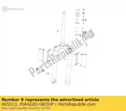 Ici, vous pouvez commander le manche auprès de Piaggio Group , avec le numéro de pièce 665513: