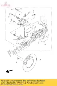 yamaha 5VX2582W0000 remschijf achter - Dół