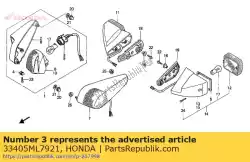 Here you can order the no description available at the moment from Honda, with part number 33405ML7921: