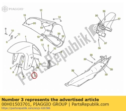 Aprilia 00H01503701, Vite m6x25, OEM: Aprilia 00H01503701