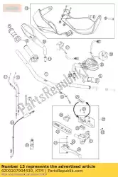 handkappen cpl. L / s + r / s zwart van KTM, met onderdeel nummer 6200207904430, bestel je hier online: