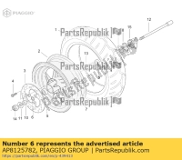 AP8125782, Aprilia, anello di tenuta, Nuovo