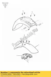 triumph T2309419MG t2309419-mg garde-boue arrière - La partie au fond