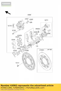 Kawasaki 430821286 klocki hamulcowe - Dół