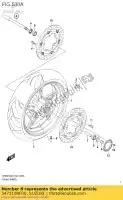 5471108F00, Suzuki, essieu avant suzuki  dl v-strom gsf gsx sfv sv 600 650 750 2003 2004 2005 2006 2007 2008 2009 2010 2011 2012 2014 2015 2017 2018, Nouveau