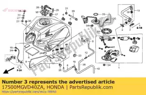 Honda 17500MGVD40ZA komplet zbiorników, rodzaj paliwa (wl) * - Dół