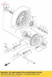 Aquí puede pedir collar, rueda de Yamaha , con el número de pieza 4WM253761000: