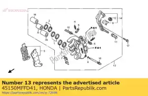 honda 45150MFFD41 pinza subconjunto., l. fr. - Lado inferior