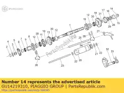 Here you can order the nut from Piaggio Group, with part number GU14219310: