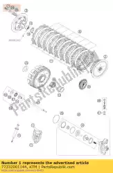 Here you can order the outer clutch cpl. From KTM, with part number 77332001144: