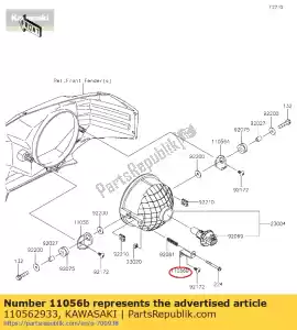 kawasaki 110562933 01 bracket - Bottom side