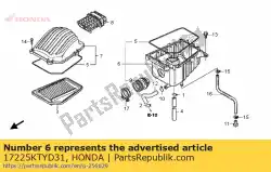 Aqui você pode pedir o case sub assy, ?? Air em Honda , com o número da peça 17225KTYD31: