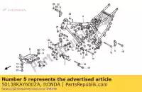 50138KAY600ZA, Honda, placa, ingi * nh250 * honda nx transcity  nx125 125 , Nuevo