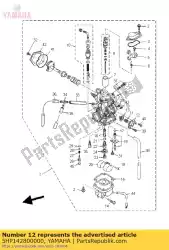 Aqui você pode pedir o tampa, carburador em Yamaha , com o número da peça 5HP142800000: