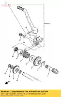 3R4156410000, Yamaha, engrenagem, chute yamaha yz wr yzf yzlc wrz yzflc 250, Novo