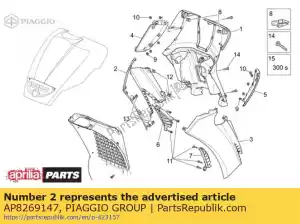 Piaggio Group AP8269147 carenatura anteriore rh. bianca - Il fondo