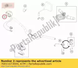 e-gasgreep van KTM, met onderdeel nummer 70011073000, bestel je hier online: