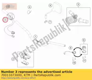 ktm 70011073000 e-gasgreep - Onderkant