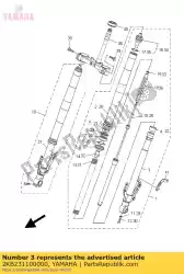 Here you can order the inner tube comp. 1 from Yamaha, with part number 2KB231100000: