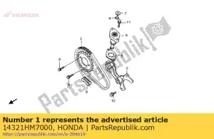 Honda 14321HM7000 pignon, came (38t) - La partie au fond