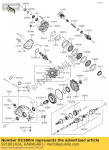 kawasaki 921801424 shim,60x72x0.15 kvf650-a1 - Bottom side