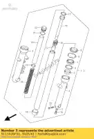 5113026F01, Suzuki, tube extérieur droit suzuki vl 125 250 2005 2006 2007, Nouveau