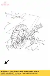 Ici, vous pouvez commander le pignon, entraîné (47t) auprès de Yamaha , avec le numéro de pièce 5WXF54460000: